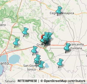 Mappa Via Renoir, 74023 Grottaglie TA, Italia (5.507)