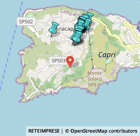 Mappa Strada Migliara, 80071 Anacapri NA, Italia (0.976)