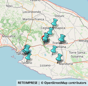 Mappa Via Osvaldo Cantore, 74023 Grottaglie TA, Italia (11.525)