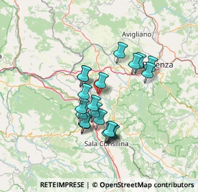 Mappa Contrada S. Vito, 85050 Sant'Angelo Le Fratte PZ, Italia (12.0035)