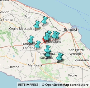 Mappa SP 70, 72022 Latiano BR (9.545)