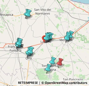 Mappa Viale Cotrino, 72022 Latiano BR, Italia (8.0235)