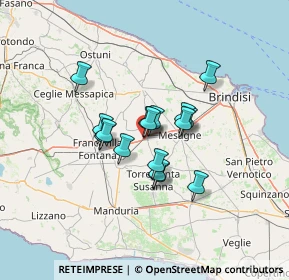 Mappa Viale Cotrino, 72022 Latiano BR, Italia (9.75563)