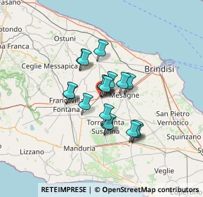 Mappa Via Sant'Antonio, 72022 Latiano BR, Italia (9.53056)