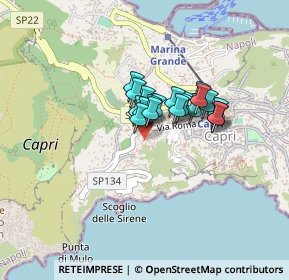 Mappa Via Mulo, 80073 Capri NA, Italia (0.269)