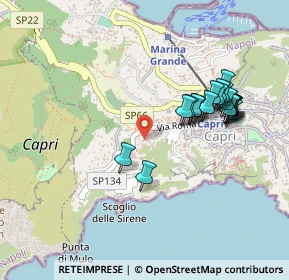 Mappa Via Mulo, 80073 Capri NA, Italia (0.482)