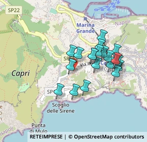 Mappa Via Mulo, 80073 Capri NA, Italia (0.403)