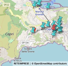 Mappa Via Mulo, 80073 Capri NA, Italia (0.618)