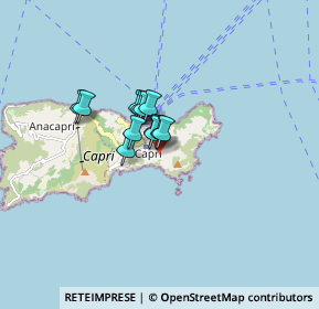 Mappa Via Occhio Marino, 80073 Capri NA, Italia (0.91667)