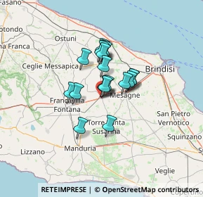 Mappa Via Dalmazia, 72022 Latiano BR, Italia (9.01944)