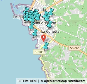 Mappa Via Nulauro, 07041 Alghero SS, Italia (1.072)