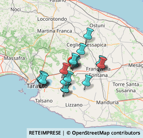 Mappa Via Abruzzi, 74023 Grottaglie TA, Italia (10.5535)