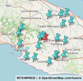 Mappa Via Friuli, 74023 Grottaglie TA, Italia (16.746)