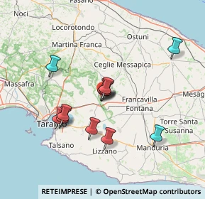 Mappa Via Friuli, 74023 Grottaglie TA, Italia (12.685)