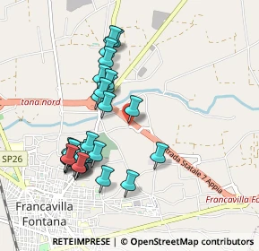 Mappa Contrada Massimiano snc, 72021 Francavilla Fontana BR, Italia (0.98966)