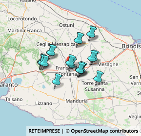 Mappa Contrada Massimiano snc, 72021 Francavilla Fontana BR, Italia (10.2095)