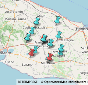 Mappa Contrada Massimiano snc, 72021 Francavilla Fontana BR, Italia (10.59333)