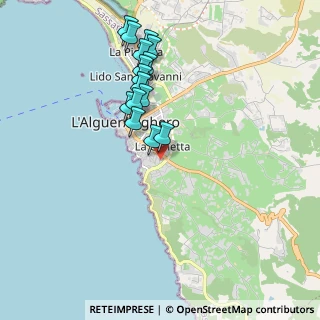 Mappa Traversa a Via De Gasperi, 07041 Alghero SS, Italia (1.95667)
