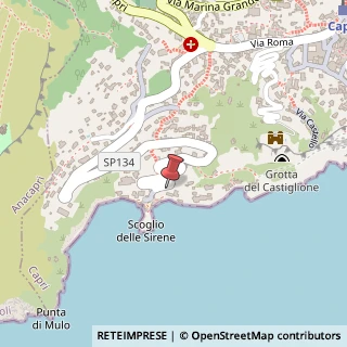 Mappa Via Marina Piccola, 93, 80037 Capri, Napoli (Campania)