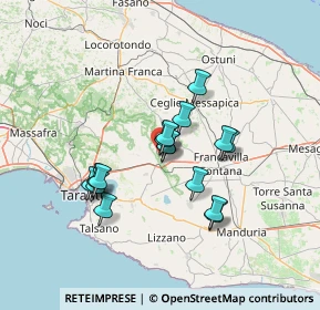 Mappa Via A. Nobel, 74023 Grottaglie TA, Italia (11.72)