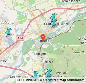 Mappa Piazza Giuseppe Mazzini, 34078 Sagrado GO, Italia (3.53364)