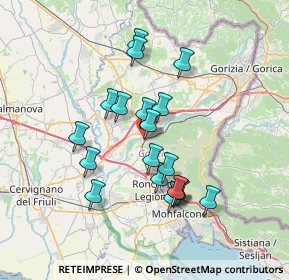 Mappa Piazza Giuseppe Mazzini, 34078 Sagrado GO, Italia (6.14684)