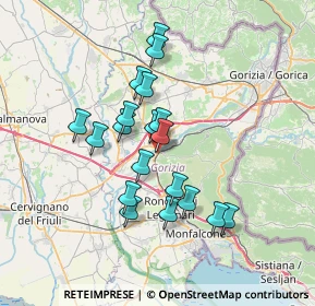 Mappa Piazza Giuseppe Mazzini, 34078 Sagrado GO, Italia (5.87842)