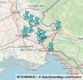 Mappa Piazza Giuseppe Mazzini, 34078 Sagrado GO, Italia (10.44273)