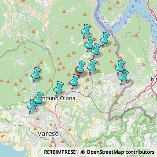 Mappa Via Giuseppe Mazzini, 21050 Bisuschio VA, Italia (3.54385)