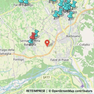 Mappa Via Capigliera, 31020 Sernaglia della Battaglia TV, Italia (3.41526)