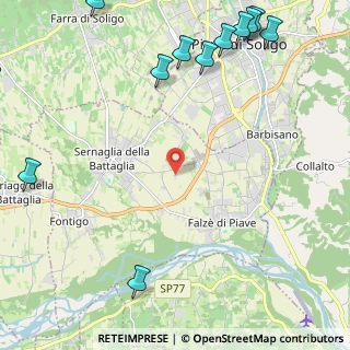 Mappa Via Capigliera, 31020 Sernaglia della Battaglia TV, Italia (3.36083)