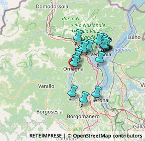 Mappa Via L. Comoli, 28887 Omegna VB, Italia (11.333)