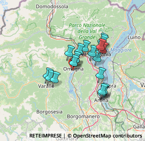 Mappa Via L. Comoli, 28887 Omegna VB, Italia (10.575)