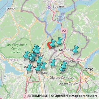 Mappa Viggiù Provincia di Varese IT, 21050 Gemonio VA, Italia (7.21278)