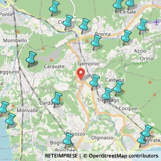 Mappa Via Enrico Mattei, 21036 Gemonio VA, Italia (3.268)