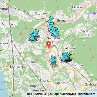 Mappa Via Enrico Mattei, 21036 Gemonio VA, Italia (1.626)