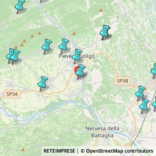 Mappa Via San Michele, 31053 Pieve di Soligo TV, Italia (6.35941)