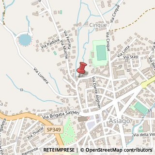 Mappa Via Ecchelen, 40, 36012 Asiago, Vicenza (Veneto)