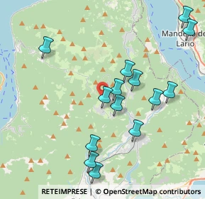 Mappa Via dei Pini, 22030 Sormano CO, Italia (4.09214)