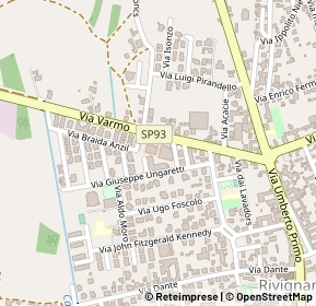 Mappa Via giuseppe ungaretti, 33061 Rivignano Teor UD, Italia (0.14615)