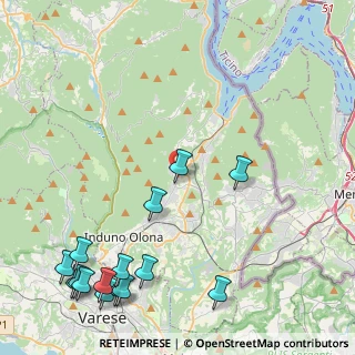Mappa Via degli Alpini, 21050 Bisuschio VA, Italia (5.996)