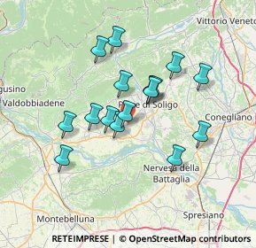 Mappa Via Castello, 31020 Sernaglia della Battaglia TV, Italia (5.80438)