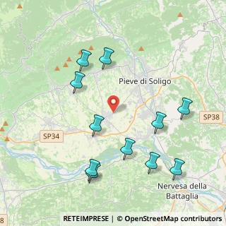 Mappa Via Castello, 31020 Sernaglia della Battaglia TV, Italia (4.42545)