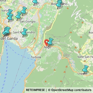 Mappa Via Castel Penede, 38069 Nago-torbole TN, Italia (3.65133)