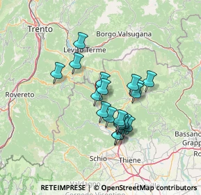 Mappa Via Righele, 36040 Valdastico VI, Italia (10.798)