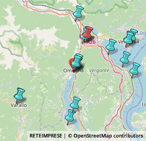 Mappa Via Ernesto De Angeli, 28887 Omegna VB, Italia (7.711)