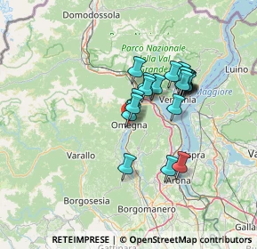 Mappa Via Ernesto De Angeli, 28887 Omegna VB, Italia (10.8575)