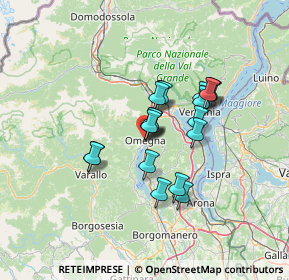 Mappa Via Ernesto De Angeli, 28887 Omegna VB, Italia (9.5785)