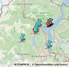 Mappa Via Ernesto De Angeli, 28887 Omegna VB, Italia (11.0055)