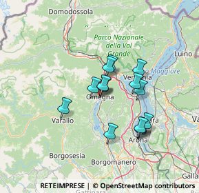 Mappa Via Ernesto De Angeli, 28887 Omegna VB, Italia (10.72)